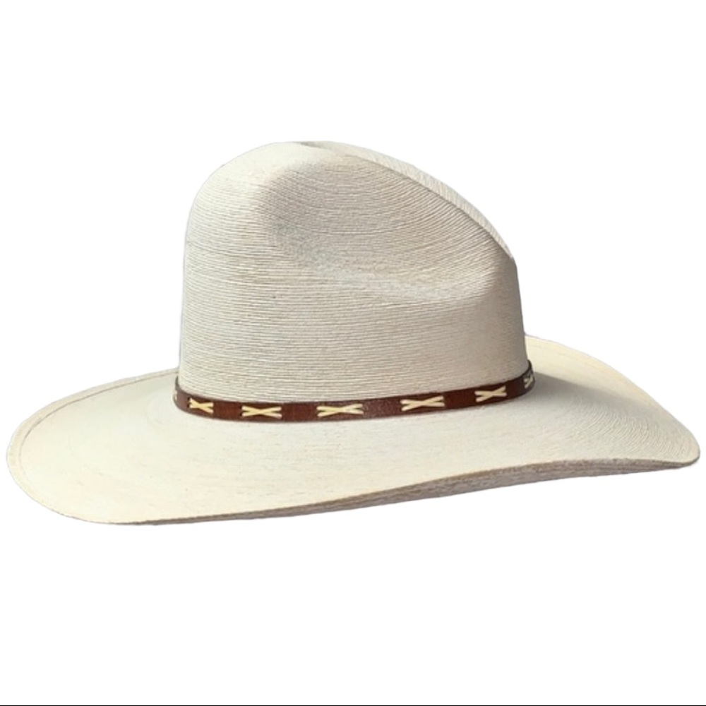🎉SOLD🎉 New SunBody Hats 4" Brim Gus Fine Palm 7 3/8 UPF 50 - Picture 4 of 8